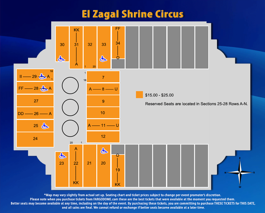 El Zagal Shrine Circus FARGODOME
