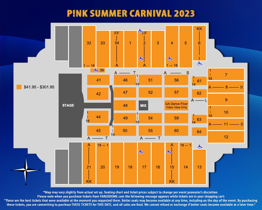 Seating Charts FARGODOME